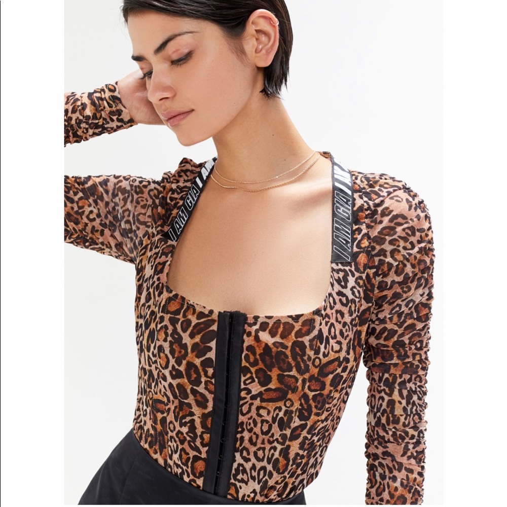 Cheetah corset top